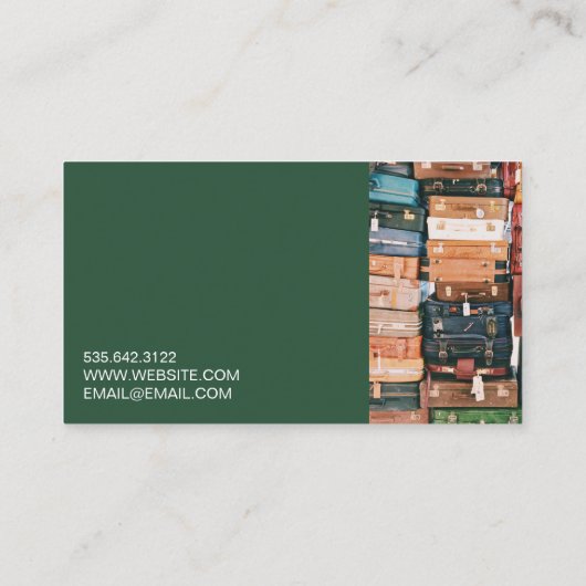 Travel Agency Agent Business Card 名刺 (裏面)