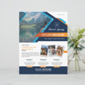 Travel Agency Flyer Template (スタンド正面)