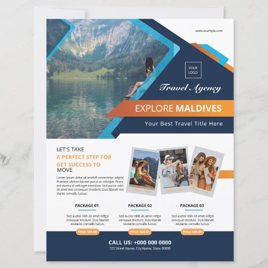 Travel Agency Flyer Template (正面)