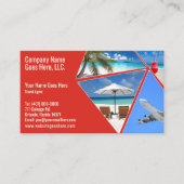 Travel Agentの名刺テンプレート 名刺 (正面)