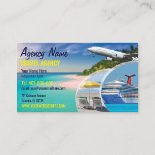 Travel Agentの名刺テンプレート 名刺