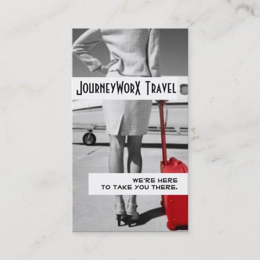 Travel Agentモダンの名刺 名刺 (正面)