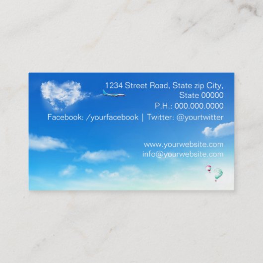 Travel Agent 名刺 (裏面)