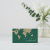 Travel Agent Oversized Map Green 名刺 (スタンド正面)
