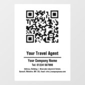 Travel Agent QRコードデザイン ウィンドウサイン (シート)