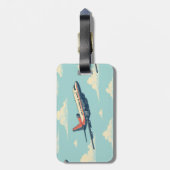 Travel Airplane Luggage Tag ラゲッジタグ (裏面縦)