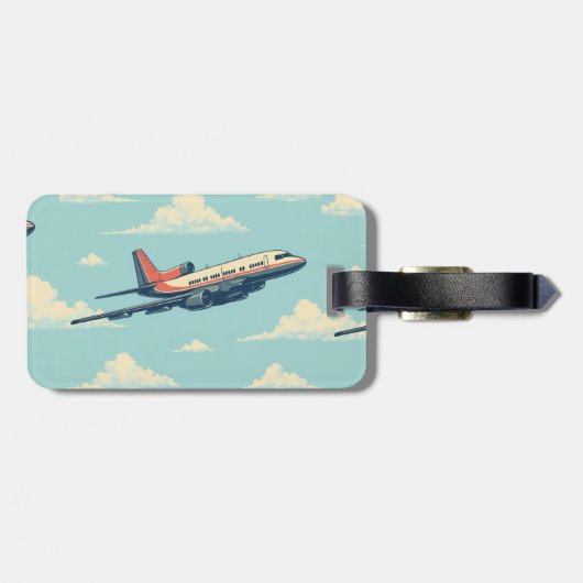 Travel Airplane Luggage Tag ラゲッジタグ (裏面横)