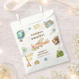 Travel Around The World Airplane Baby Shower  フェイバーバッグ