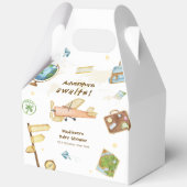 Travel Around The World Airplane Baby Shower フェイバーボックス (裏面)