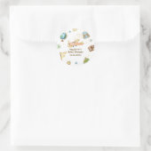 Travel Around The World Airplane Baby Shower  ラウンドシール (バッグ)