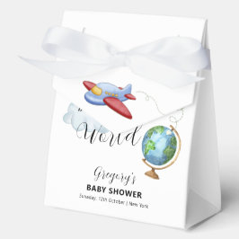 Travel Around The World Map Airplane Baby Shower フェイバーボックス