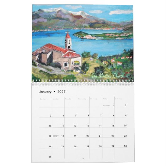 Travel Art Collections - Volume II - 2014カレンダー カレンダー (1月 2027)