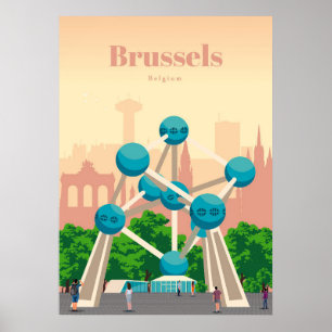 Travel Art Travel To Brussels ポスター