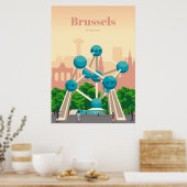 Travel Art Travel To Brussels ポスター (キッチン)