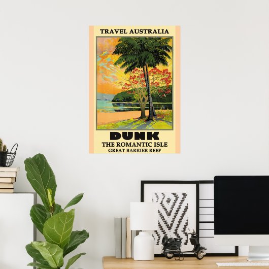 Travel Australia, Dunk Island, ポスター (ホームオフィス)