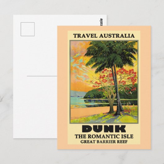 Travel Australia, Dunk Island, ポストカード (正面/裏面)