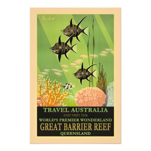 Travel Australia, Great Barrier Reef, フォトプリント (正面)