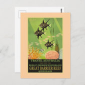 Travel Australia, Great Barrier Reef, ポストカード (正面/裏面)