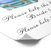 Travel bags bridal shower Help the busy Bride ポスター (角)