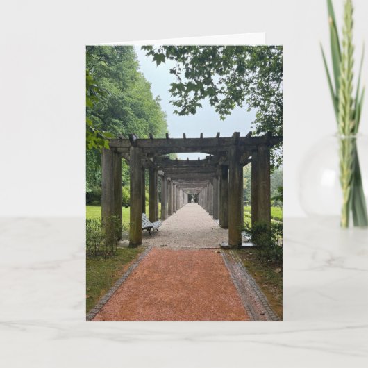 Travel Birthday Bridge Sculpture Fun Photo  カード (正面)