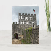 Travel Birthday Castle Portugal Photo fun カード (正面)