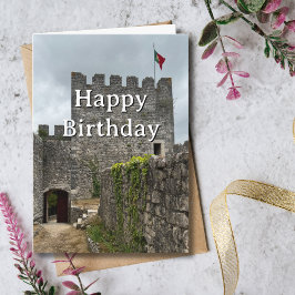 Travel Birthday Castle Portugal Photo fun カード