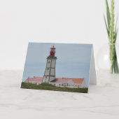 Travel Birthday Lighthouse Portugal Fun Photo  カード (正面)