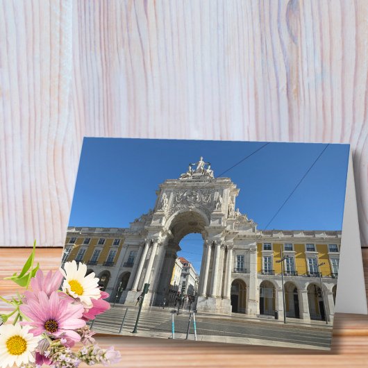 Travel Birthday Lisbon Portugal Fun Photo  カード
