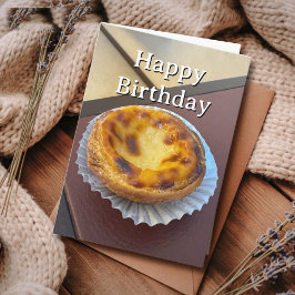 Travel Birthday Pastel de Nata Portugal Photo  カード