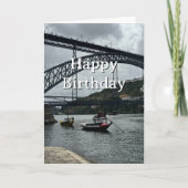 Travel Birthday Porto Portugal Fun Photo  カード (正面)