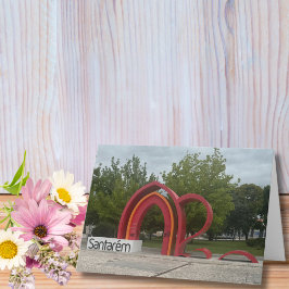 Travel Birthday Santarem Portugal Fun Photo  カード