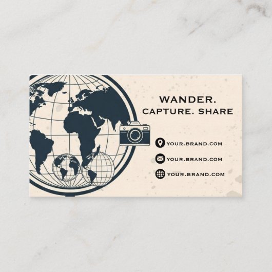 Travel Blogger Card 名刺 (裏面)