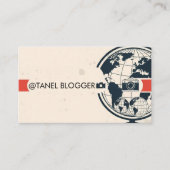 Travel Blogger Card 名刺 (正面)