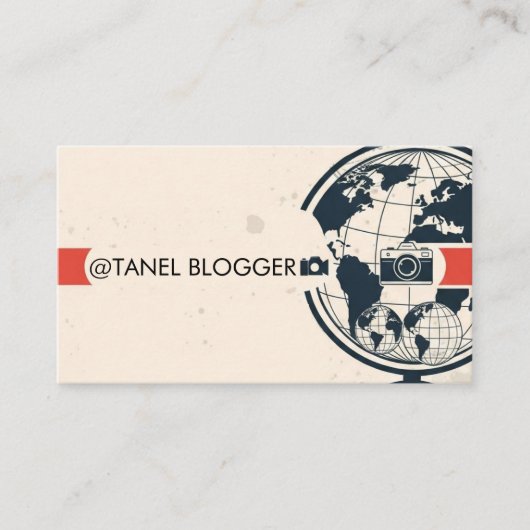 Travel Blogger Card 名刺 (正面)