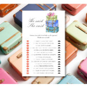 Travel bridal shower - He said she said game