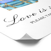 Travel bridal shower Love is sweet ポスター (角)