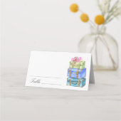 Travel bridal shower - wedding place cards プレイスカード (裏面)