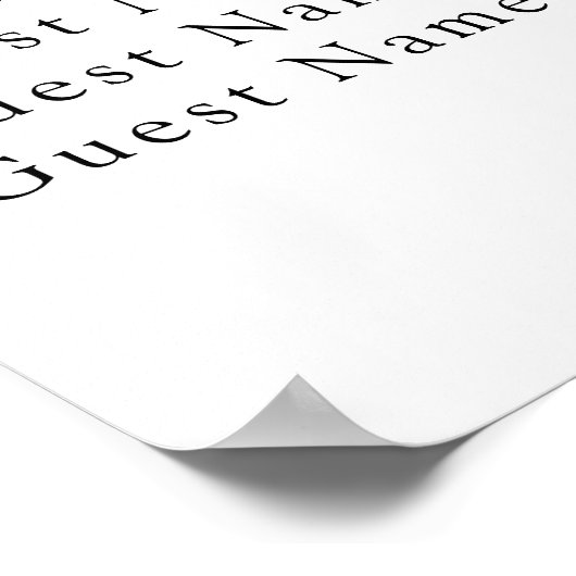 Travel Bridal shower Wedding seating chart ポスター (角)