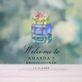 Travel bridal shower welcome sign アクリルサイン (ニュートラル)