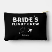 Travel Bride Flight Crew Bridesmaid Bachelorette アクセサリーポーチ (裏面)