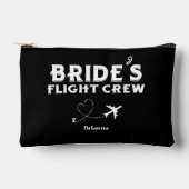 Travel Bride Flight Crew Bridesmaid Bachelorette アクセサリーポーチ (正面)