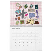 TRAVEL CALENDAR カレンダー (3月 2027)