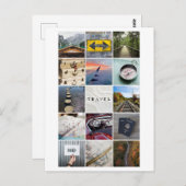 Travel Collageはがき ポストカード (正面/裏面)