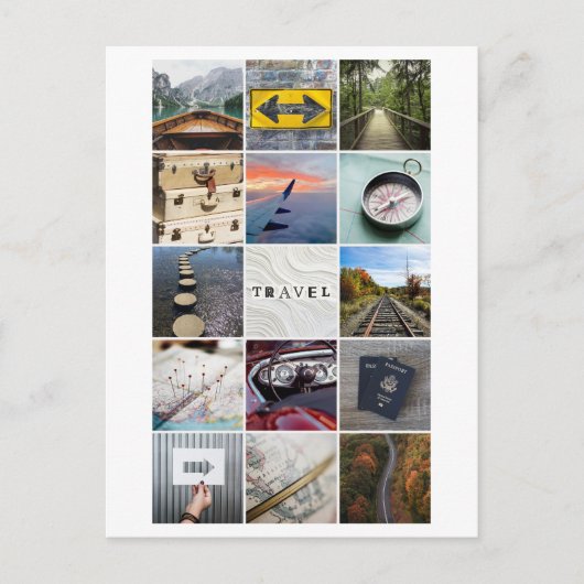 Travel Collageはがき ポストカード (正面)