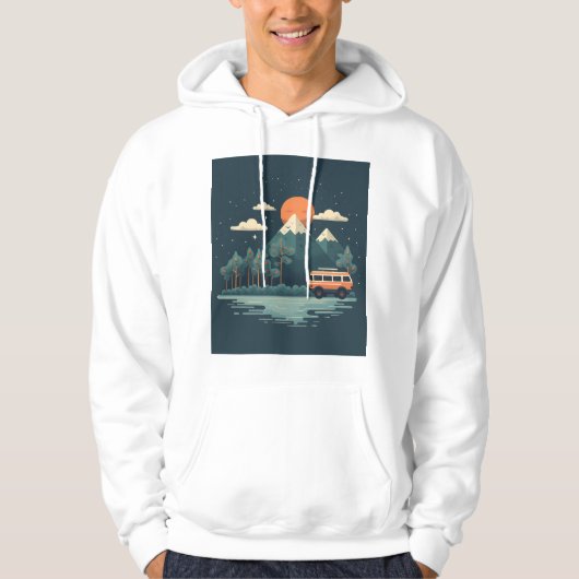 Travel Design Hoodie パーカ (正面)