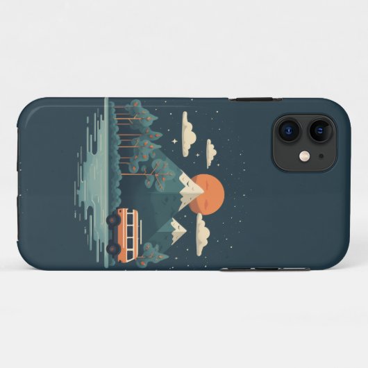 Travel Design Phone Case Case-Mate iPhoneケース (裏面(横))