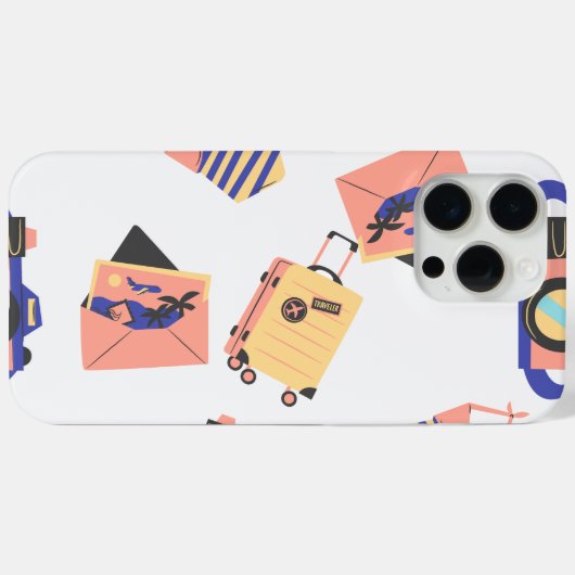 Travel Design Phone Case Case-Mate iPhoneケース (裏面 (横))