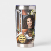 Travel Destination Logo Photo Business 保温保冷タンブラー (正面)