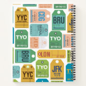 Travel Dot Gridノートブック ノートブック (裏面)