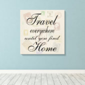 Travel Everywhere -スタンプ キャンバスプリント (インサイチュ (ウッドフロア))